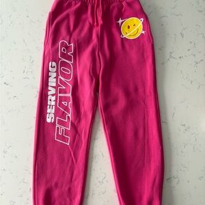 Teen/Women Poppi Bright Pink Sweatpants size XS